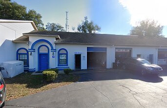 Blue and White AGF Building